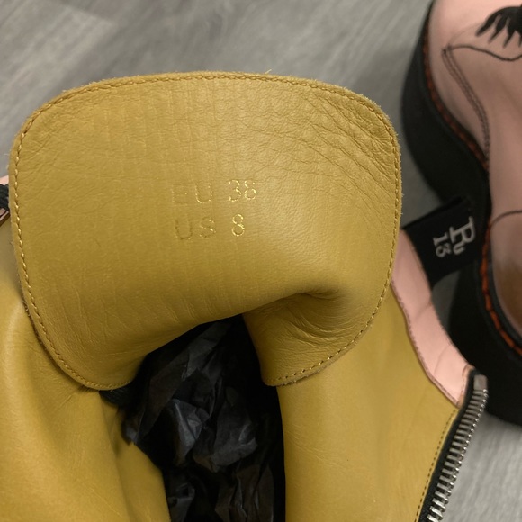 R13 Double Stack Boot - pink. Size 8 IT 38 - Picture 8 of 9